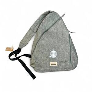 The Goods Brand Gray Recycled Sling Cross body Travel bag